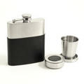 Stainless Flask w/ Cups - 7 Oz.